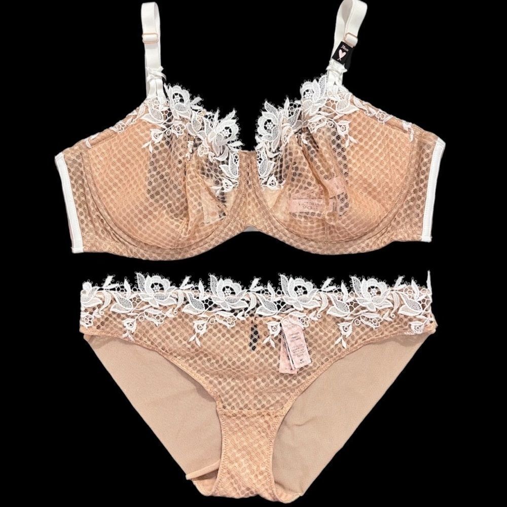 Victorias Secret LUXE Dream Angels Push up without Padding bra & Cheekini 38DD M